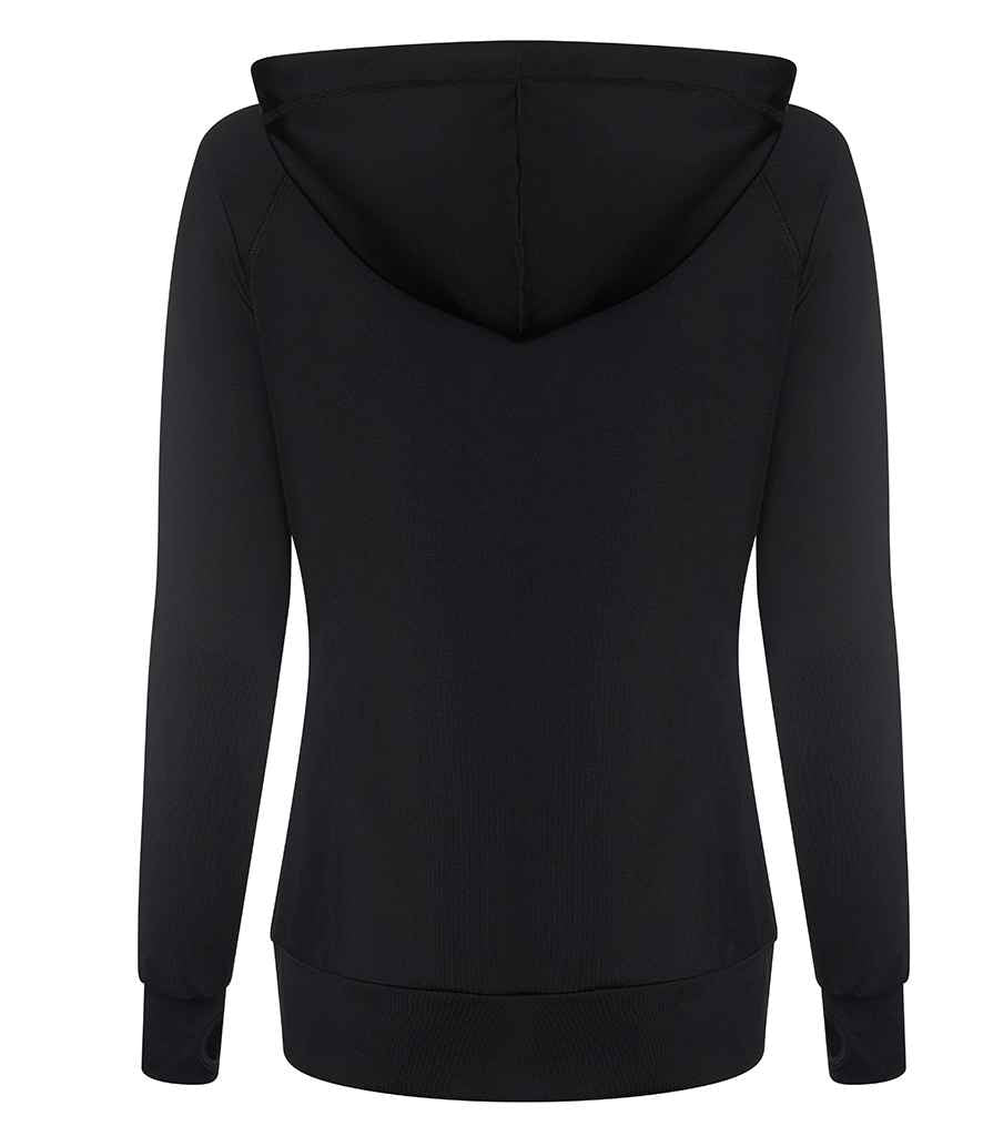 AWDis Ladies Cool Contrast Zoodie | Jet Black