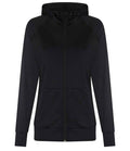 AWDis Ladies Cool Contrast Zoodie | Jet Black