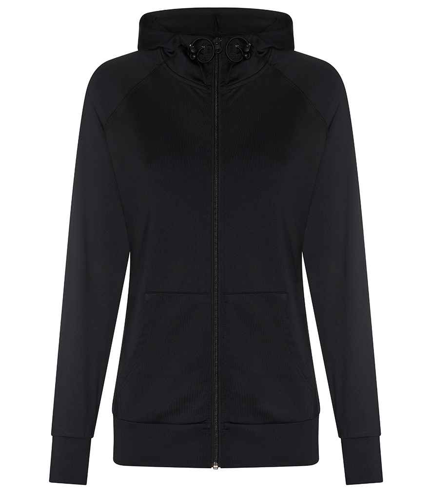 AWDis Ladies Cool Contrast Zoodie | Jet Black