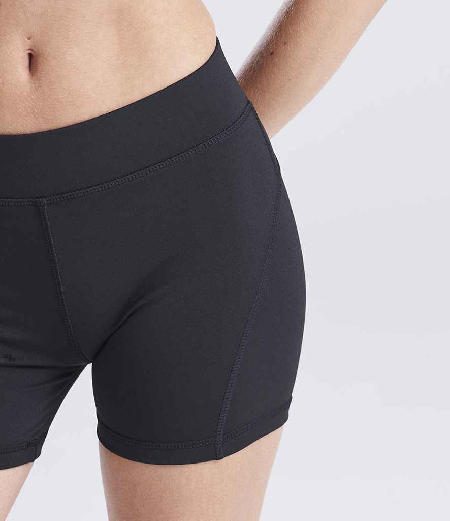 AWDis Ladies Cool Training Shorts | Jet Black