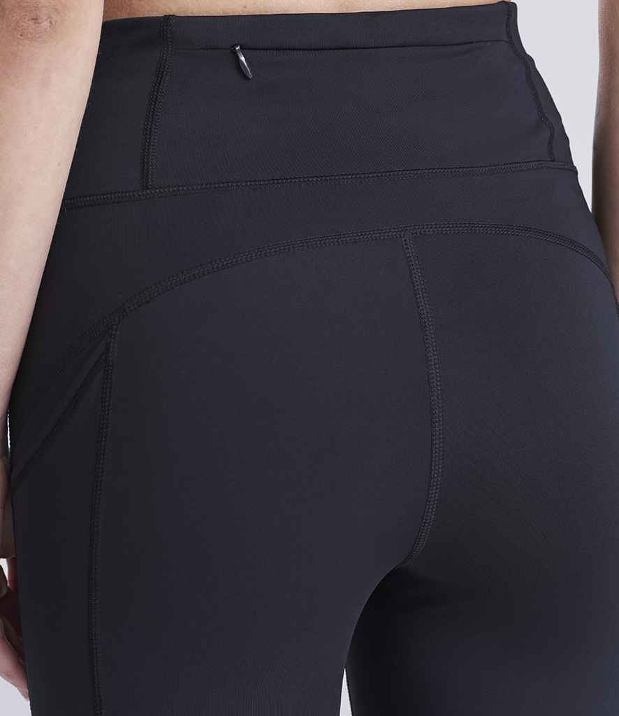 AWDis Ladies Cool Recycled Tech Leggings | Jet Black