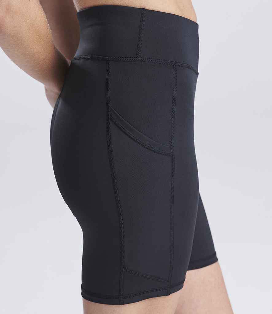 AWDis Cool Ladies Recycled Cool-Flex™ Tech Shorts | Jet Black