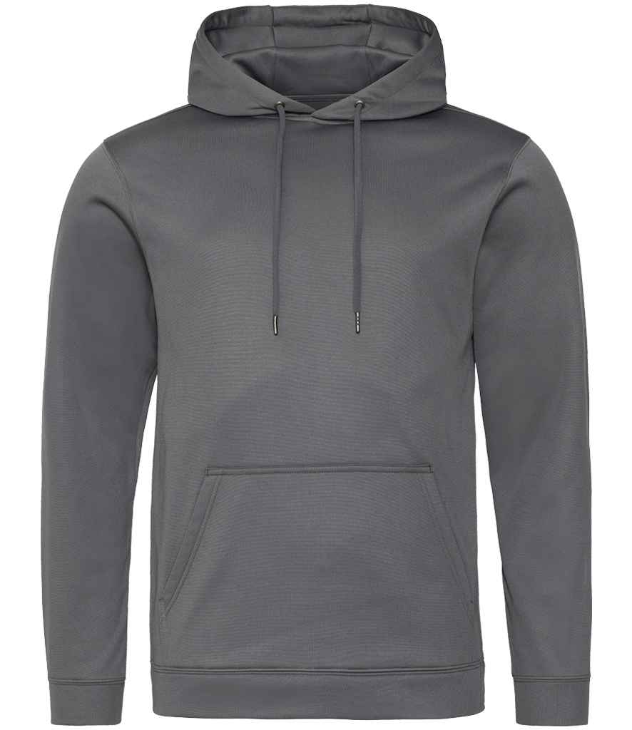 AWDis Sports Polyester Hoodie | Steel Grey