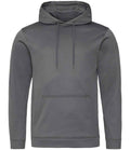 AWDis Sports Polyester Hoodie | Steel Grey