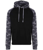 JH009 Solid Black/Black Camo Front