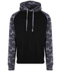 JH009 Solid Black/Black Camo Front