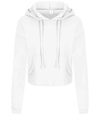 AWDis Ladies Cropped Hoodie | Arctic White