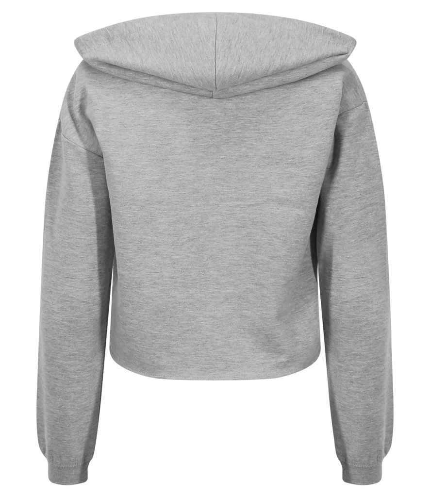 AWDis Ladies Cropped Hoodie | Heather Grey