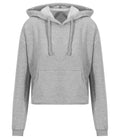 AWDis Ladies Cropped Hoodie | Heather Grey