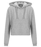 AWDis Ladies Cropped Hoodie | Heather Grey