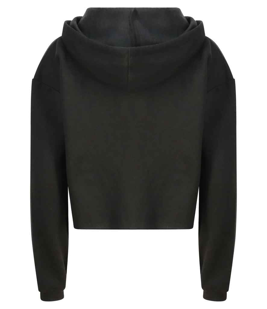 AWDis Ladies Cropped Hoodie | Jet Black