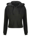 AWDis Ladies Cropped Hoodie | Jet Black