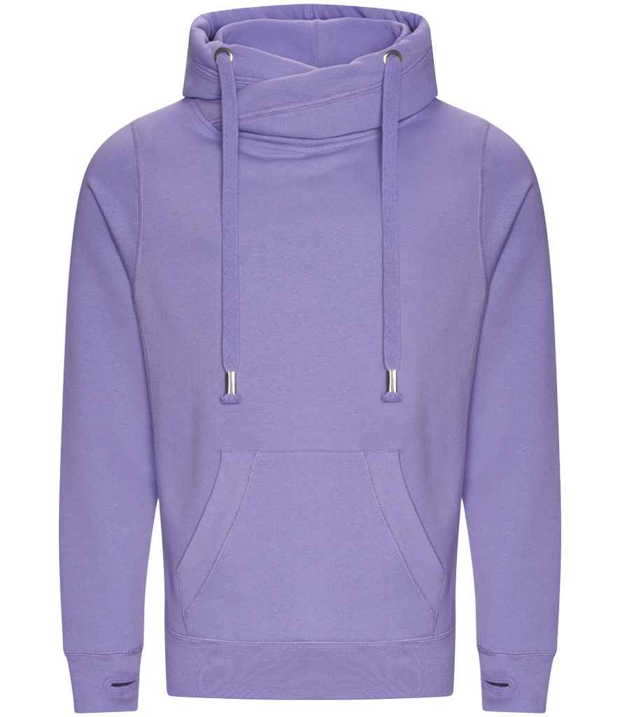 AWDis Cross Neck Hoodie | Digital Lavender