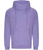 AWDis Cross Neck Hoodie | Digital Lavender