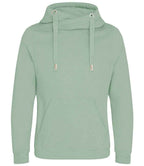 AWDis Cross Neck Hoodie | Dusty Green