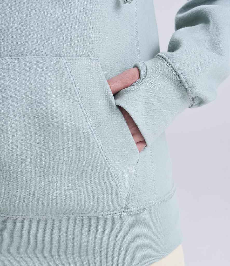 AWDis Cross Neck Hoodie | Dusty Green