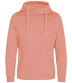 AWDis Cross Neck Hoodie | Dusty Pink