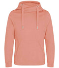 AWDis Cross Neck Hoodie | Dusty Pink