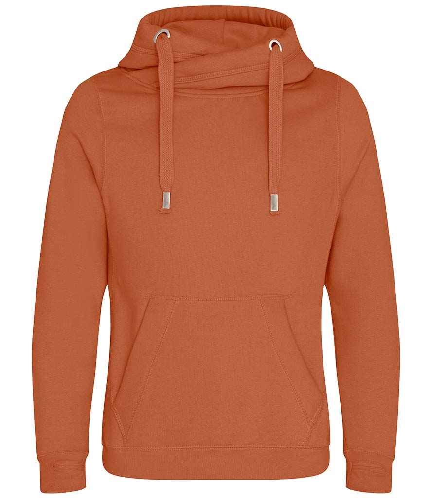 AWDis Cross Neck Hoodie | Ginger Biscuit