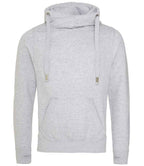 AWDis Cross Neck Hoodie | Heather Grey