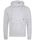 AWDis Cross Neck Hoodie | Heather Grey