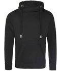 AWDis Cross Neck Hoodie | Jet Black