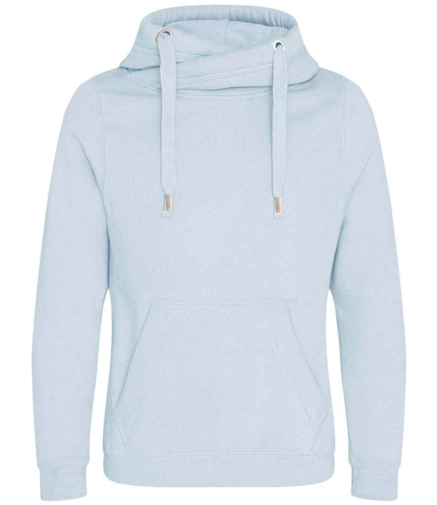 AWDis Cross Neck Hoodie | Sky Blue