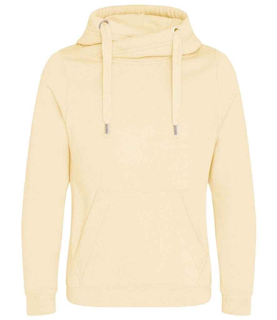 AWDis Cross Neck Hoodie | Vanilla Milkshake