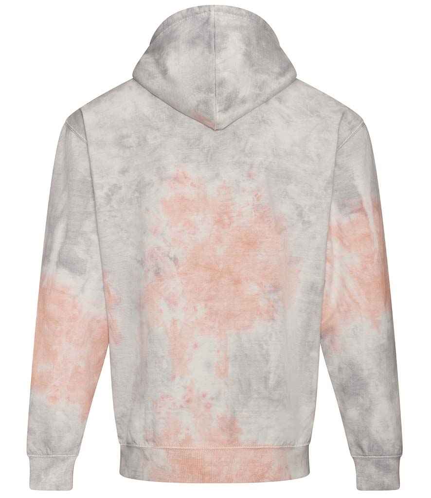 AWDis Tie-Dye Hoodie | Grey Pink Marble