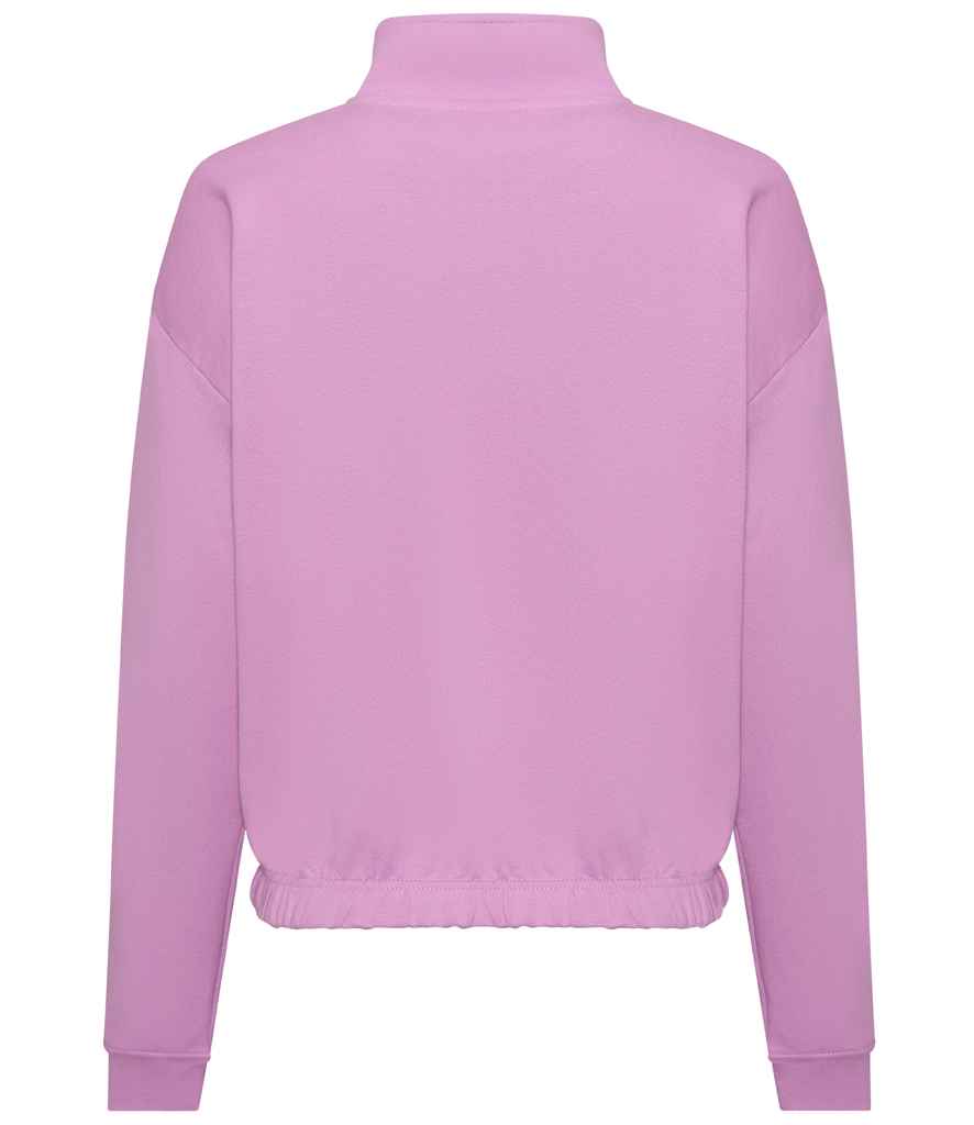 AWDis Ladies Cropped 1/4 Zip Sweatshirt | Lavender