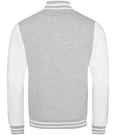 JH043 Heather Grey/White Back