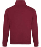 AWDis Sophomore Zip Neck Sweatshirt | Burgundy