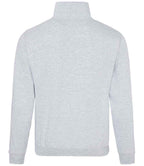 AWDis Sophomore Zip Neck Sweatshirt | Heather Grey