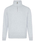 AWDis Sophomore Zip Neck Sweatshirt | Heather Grey