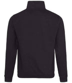 AWDis Sophomore Zip Neck Sweatshirt | Jet Black
