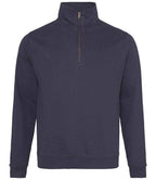 AWDis Sophomore Zip Neck Sweatshirt | New French Navy