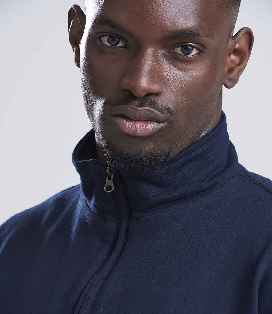 AWDis Sophomore Zip Neck Sweatshirt | New French Navy