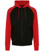 JH063 Jet Black/Fire Red Front