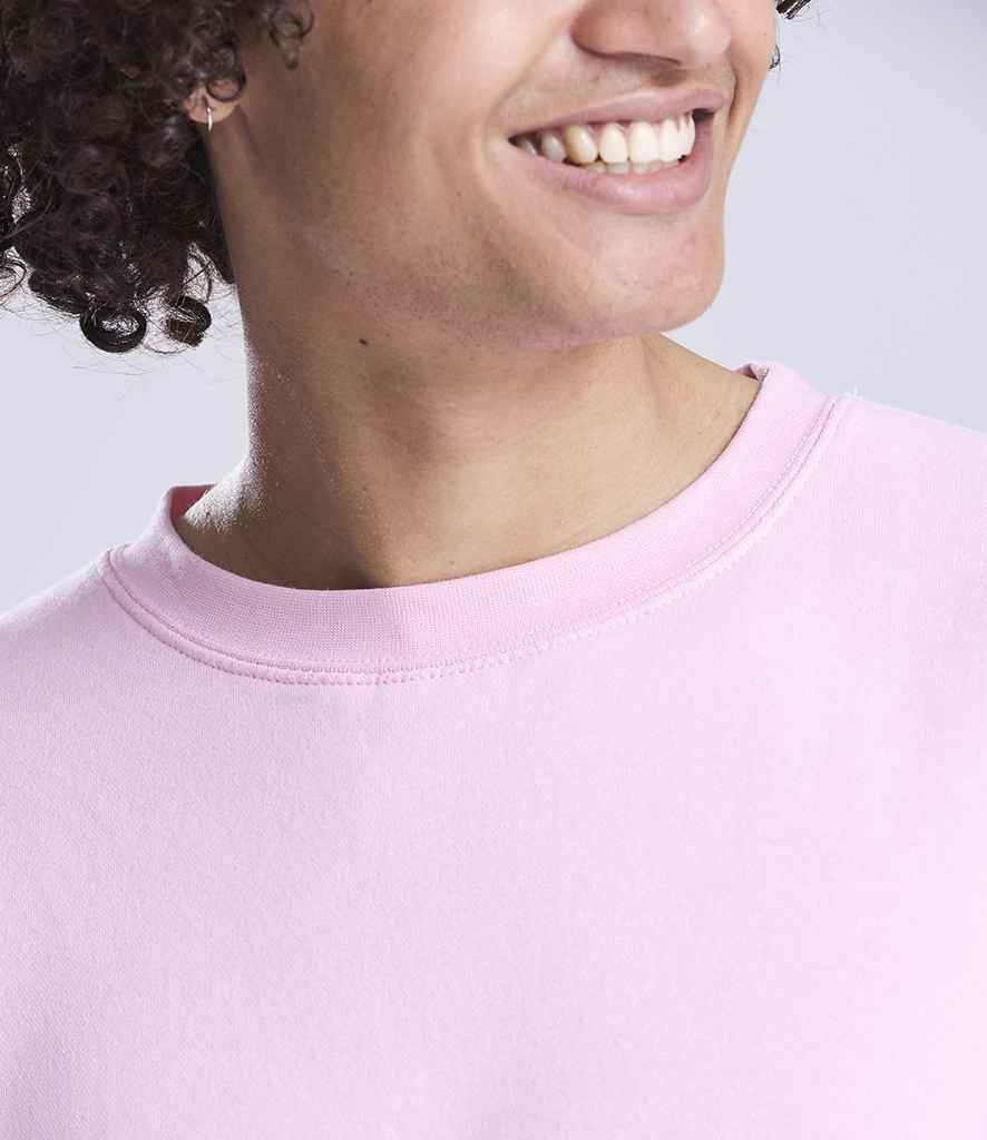 AWDis Unisex Organic Sweatshirt | Baby Pink