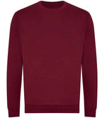 AWDis Unisex Organic Sweatshirt | Burgundy