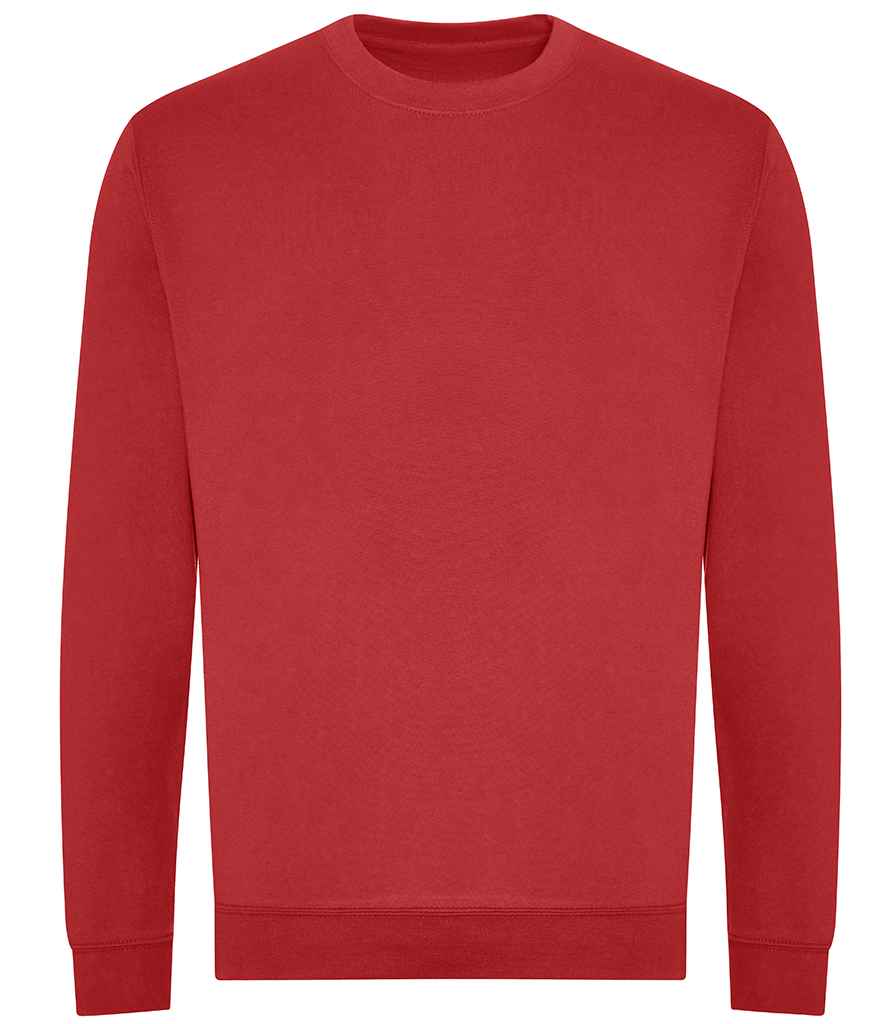 AWDis Unisex Organic Sweatshirt | Fire Red