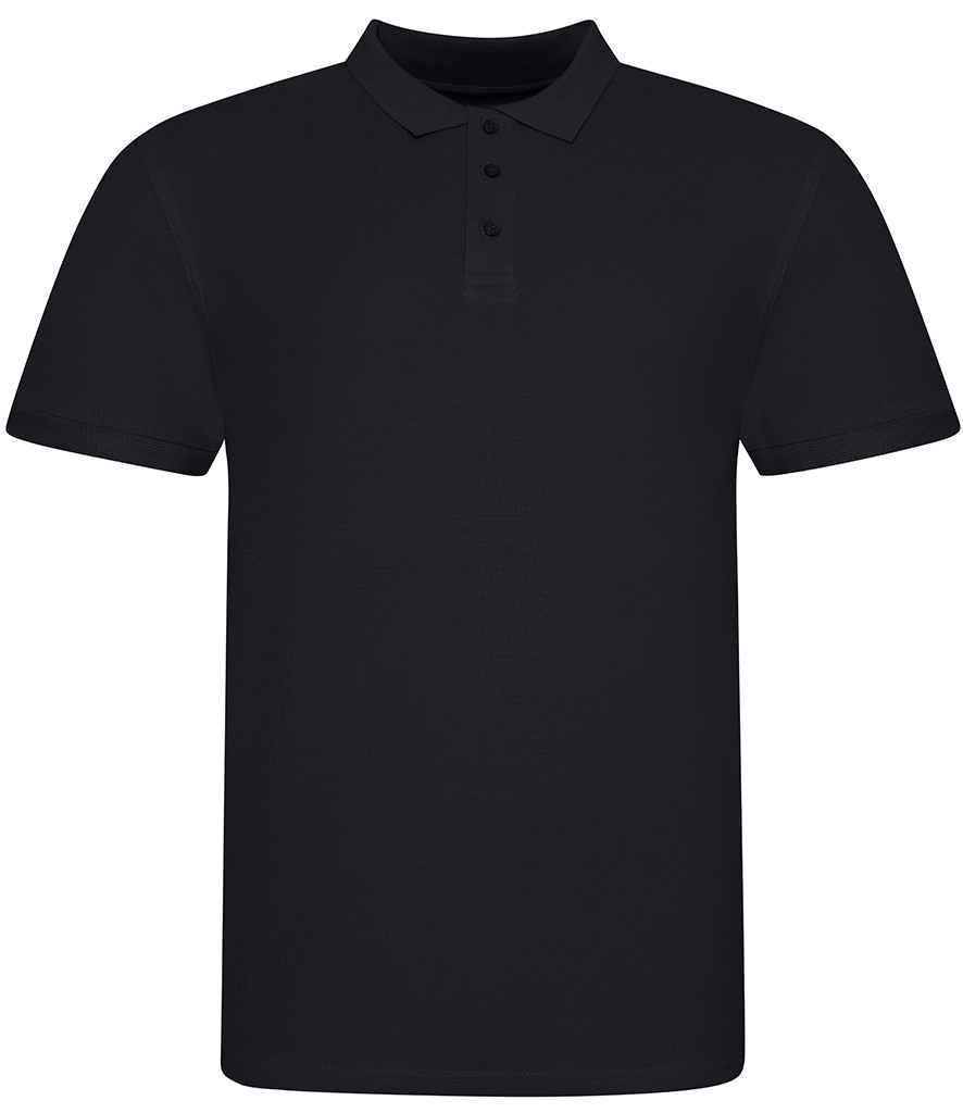 AWDis The 100 Cotton Piqué Polo Shirt | Deep Black