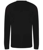 AWDis Long Sleeve Tri-Blend T-Shirt | Solid Black