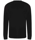 AWDis Long Sleeve Tri-Blend T-Shirt | Solid Black