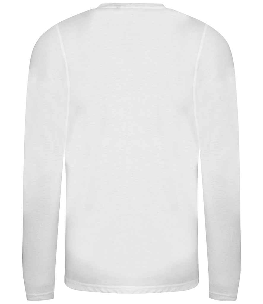 AWDis Long Sleeve Tri-Blend T-Shirt | Solid White