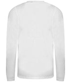 AWDis Long Sleeve Tri-Blend T-Shirt | Solid White