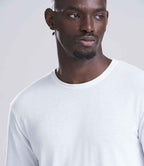 AWDis Long Sleeve Tri-Blend T-Shirt | Solid White