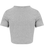 AWDis Ladies Tri-Blend Cropped T-Shirt | Heather Grey