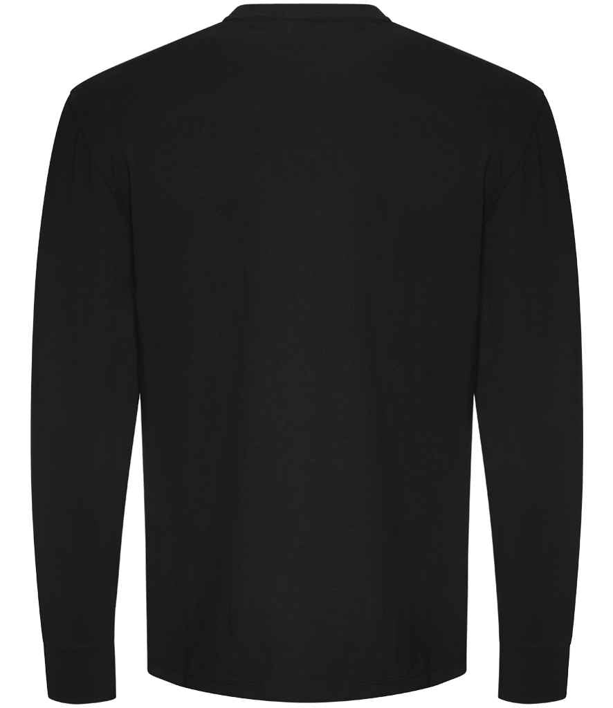 AWDis Unisex Oversize 100 Long Sleeve T-Shirt | Deep Black