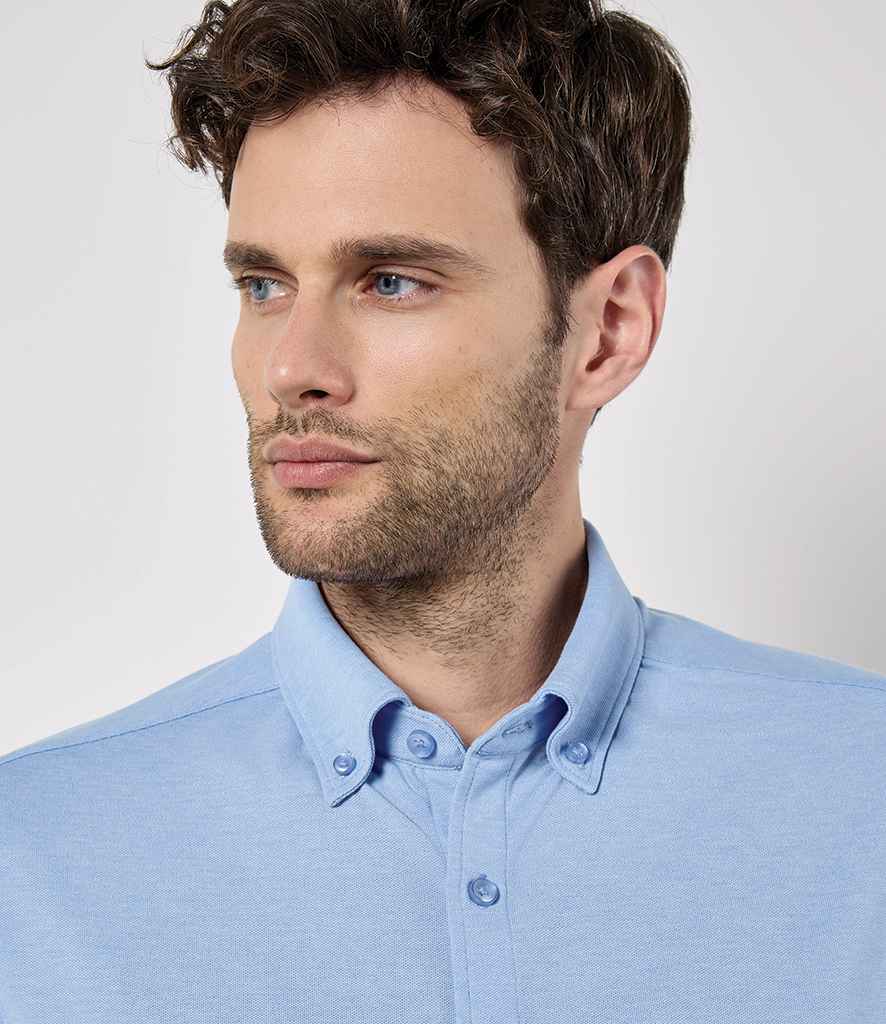 Kustom Kit Long Sleeve Superwash® 60°C Piqué Shirt